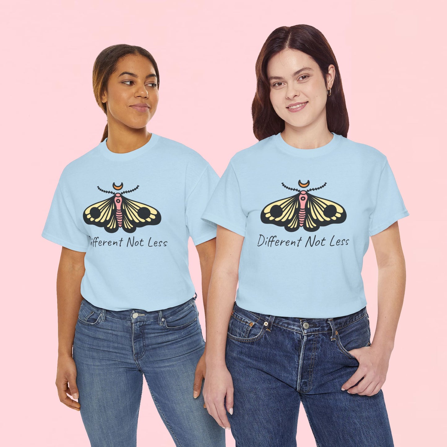 "Different Not Less" Inspirational Graphic T-Shirt