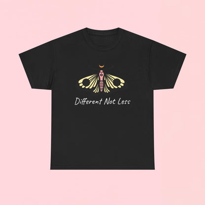 "Different Not Less" Inspirational Graphic T-Shirt