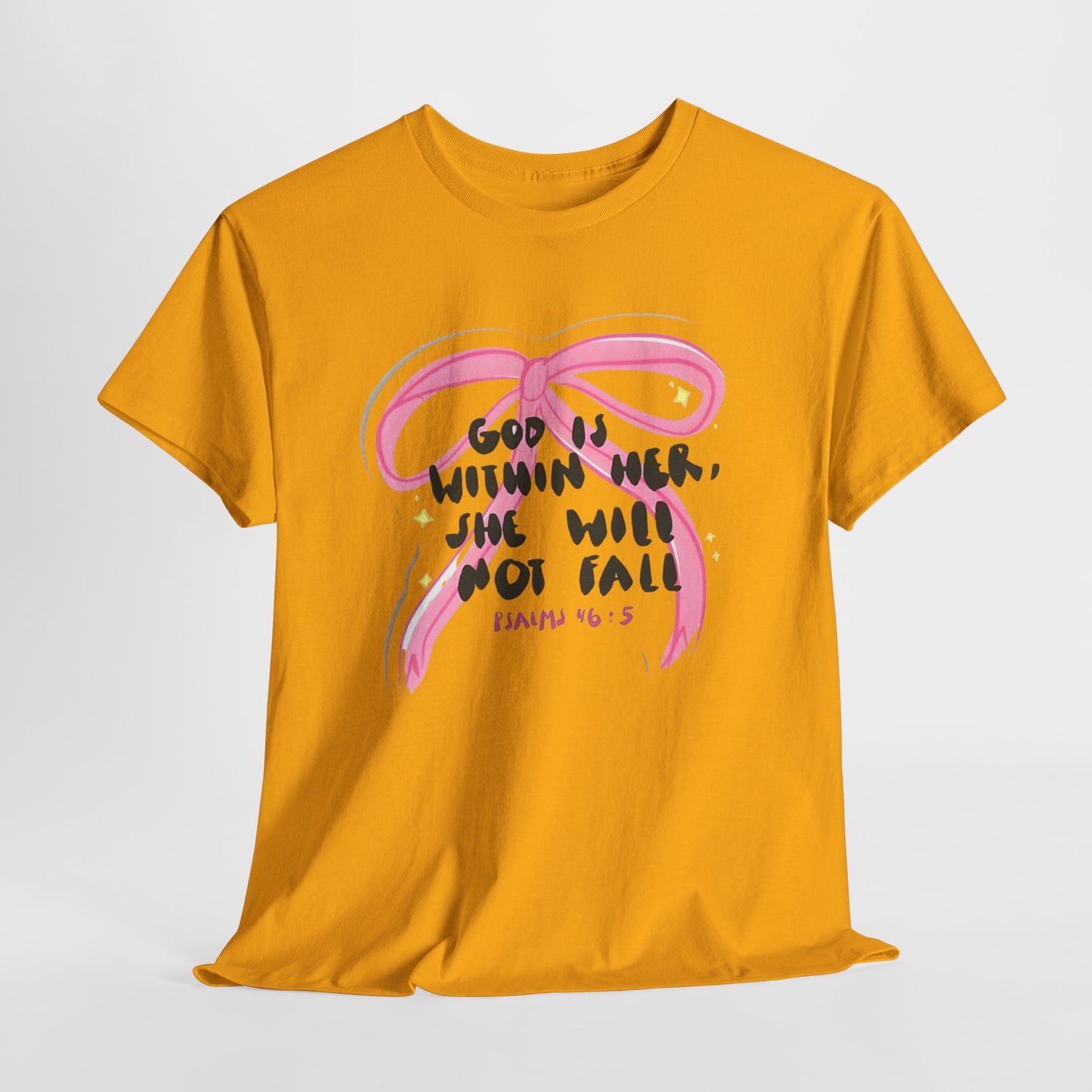 "God Is Within Her, She Will Not Fail" — Inspirational T-Shirt