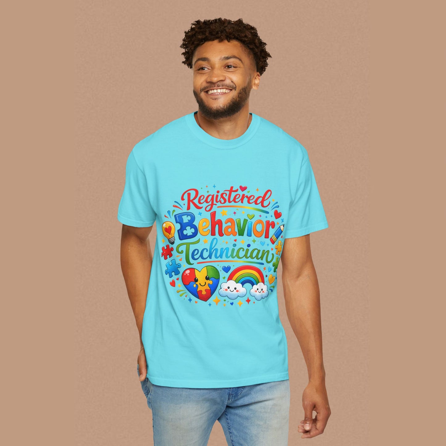"Registered Behavior Technician" — Colorful Graphic T-Shirt