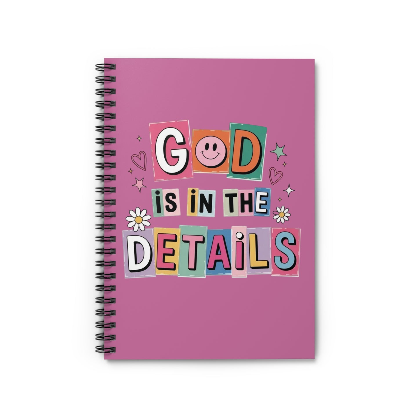 "God Is In The Details" — Spiral Notebook