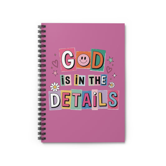 "God Is In The Details" — Spiral Notebook