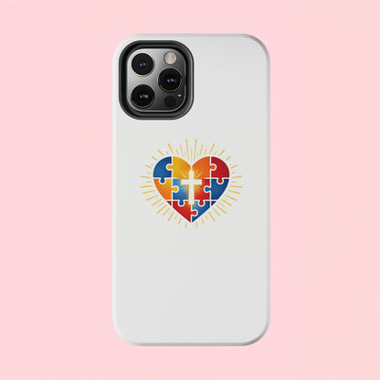 "Autism Puzzle Heart" — Tough Phone Case