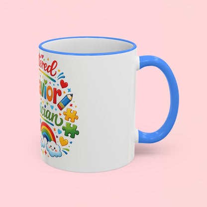 "Registered Behavior Technician" — Colorful Autism Appreciation Ceramic Mug