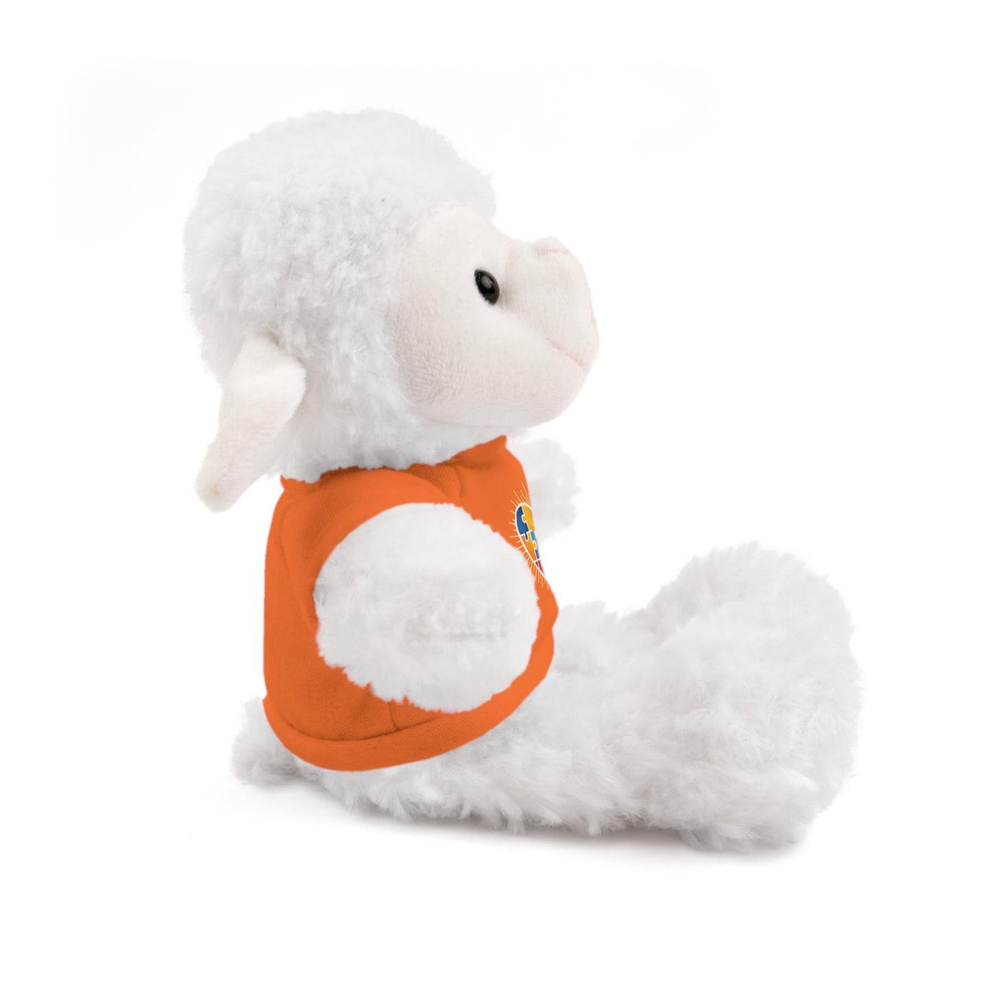 "Autism Puzzle Heart" — Teddy Plush Bear with Tee