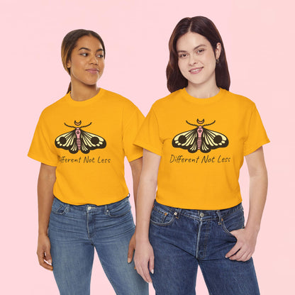"Different Not Less" Inspirational Graphic T-Shirt