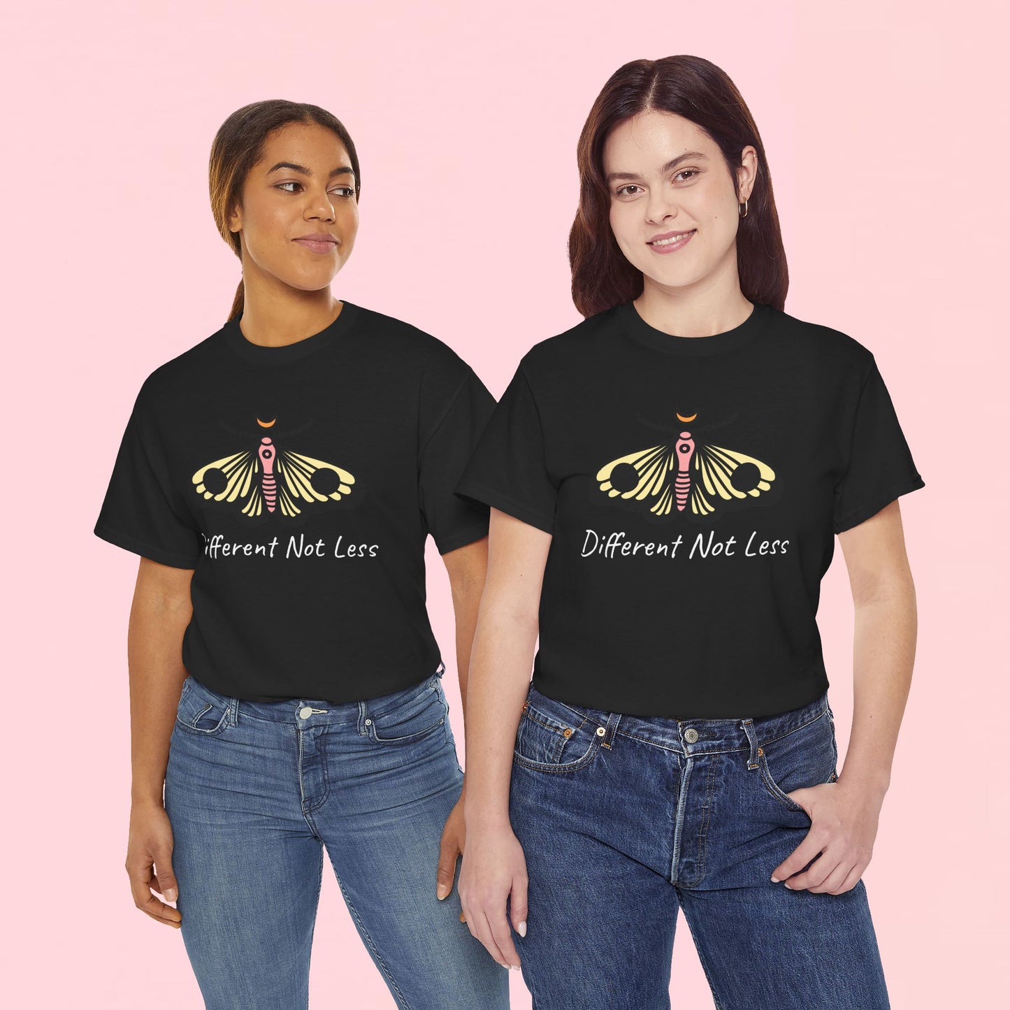 "Different Not Less" Inspirational Graphic T-Shirt
