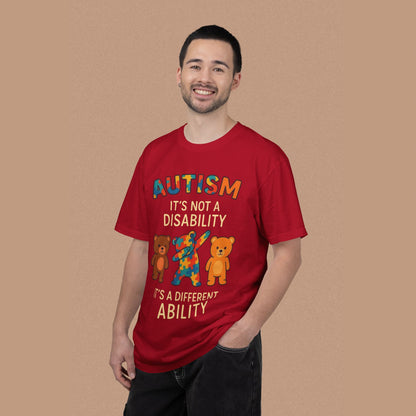 "Autism It's Not A Disability, It's A Different Ability" — Autism Awareness T-Shirt