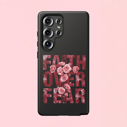 "Faith Over Fear" — Inspirational Tough Phone Case