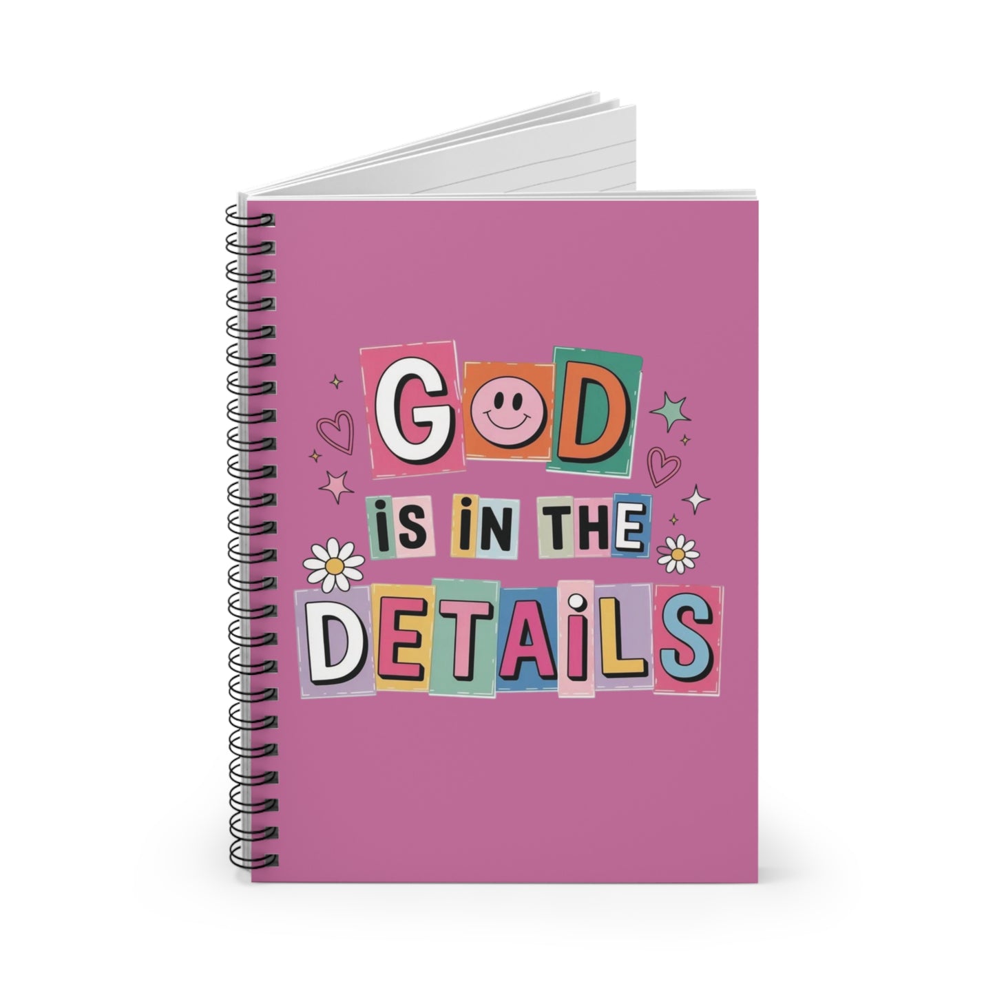 "God Is In The Details" — Spiral Notebook