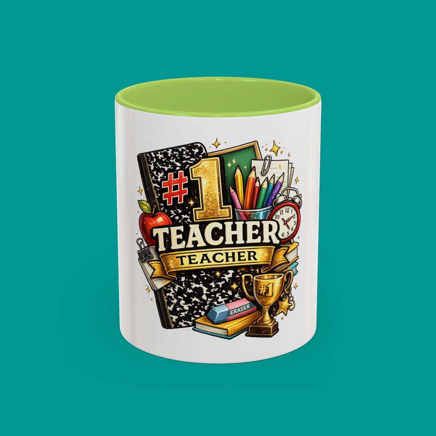"#1 Teacher" — Coffee Mug