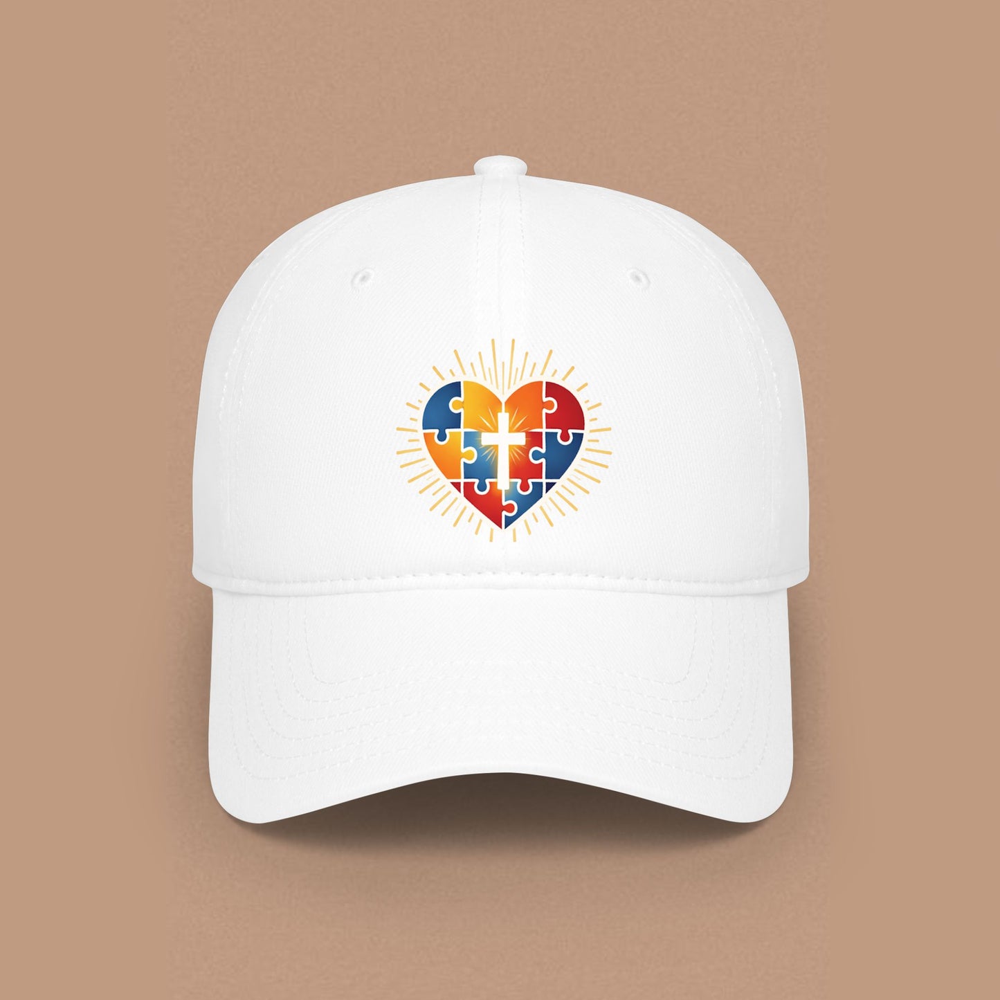 "Autism Puzzle Heart" — Low Profile Hat