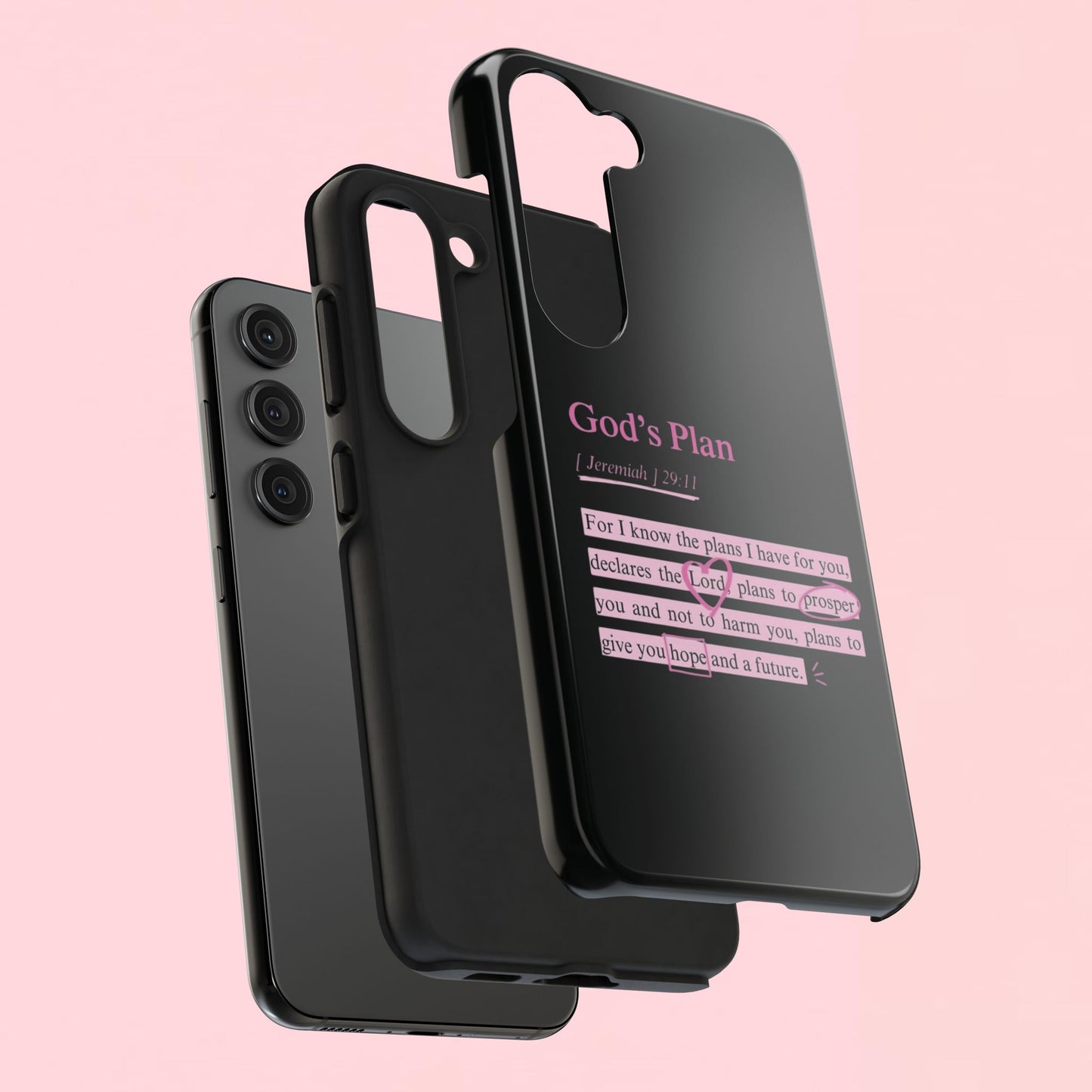"God’s Plan Jeremiah 29:11" — Inspirational Tough Phone Case