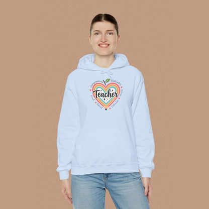 "Teacher" — Colorful Graphic Hoodie
