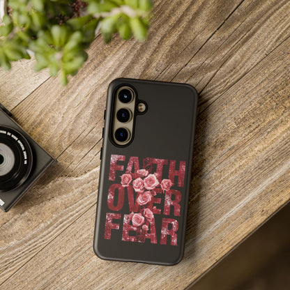 "Faith Over Fear" — Inspirational Tough Phone Case