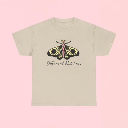 "Different Not Less" Inspirational Graphic T-Shirt