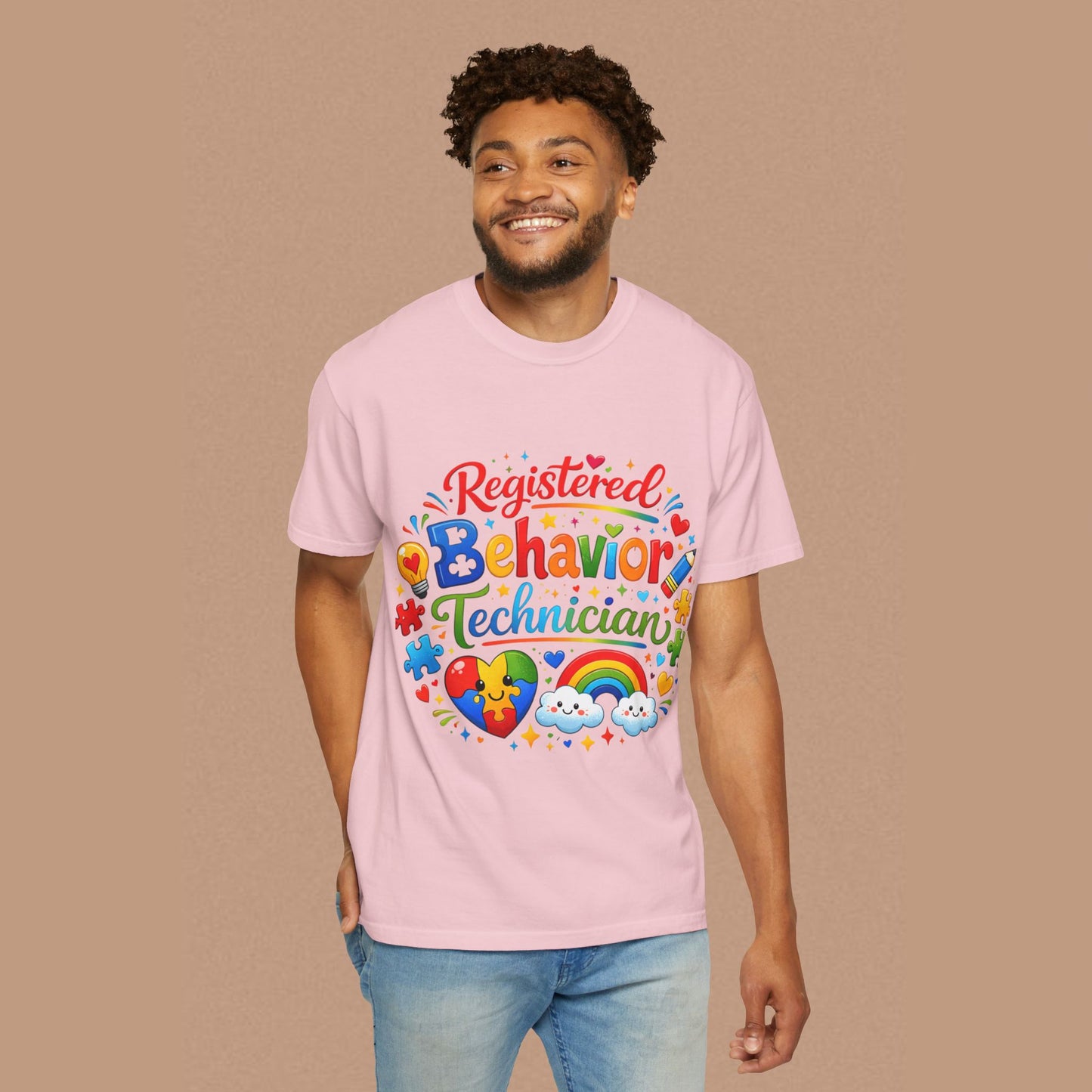 "Registered Behavior Technician" — Colorful Graphic T-Shirt