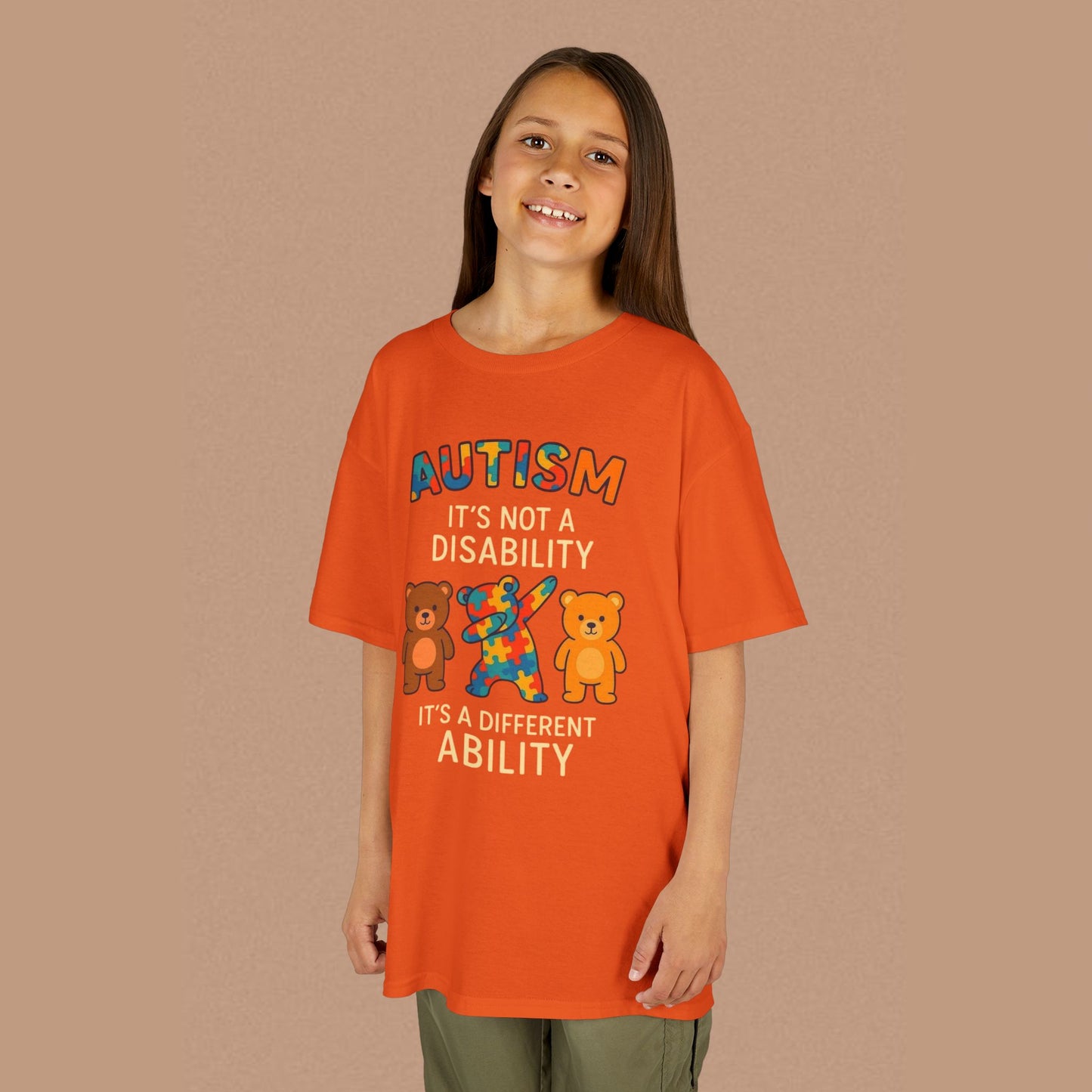 "Autism It's Not A Disability, It's A Different Ability" — Autism Awareness Kids T-Shirt
