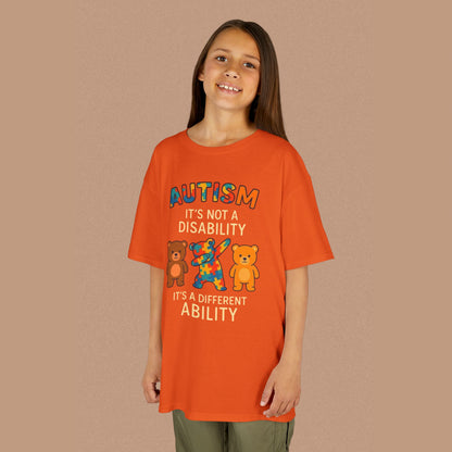 "Autism It's Not A Disability, It's A Different Ability" — Autism Awareness Kids T-Shirt