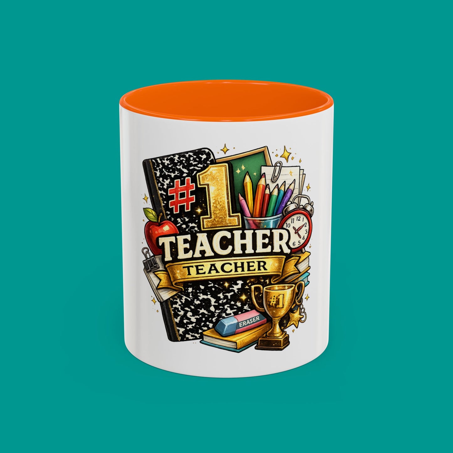 "#1 Teacher" — Coffee Mug