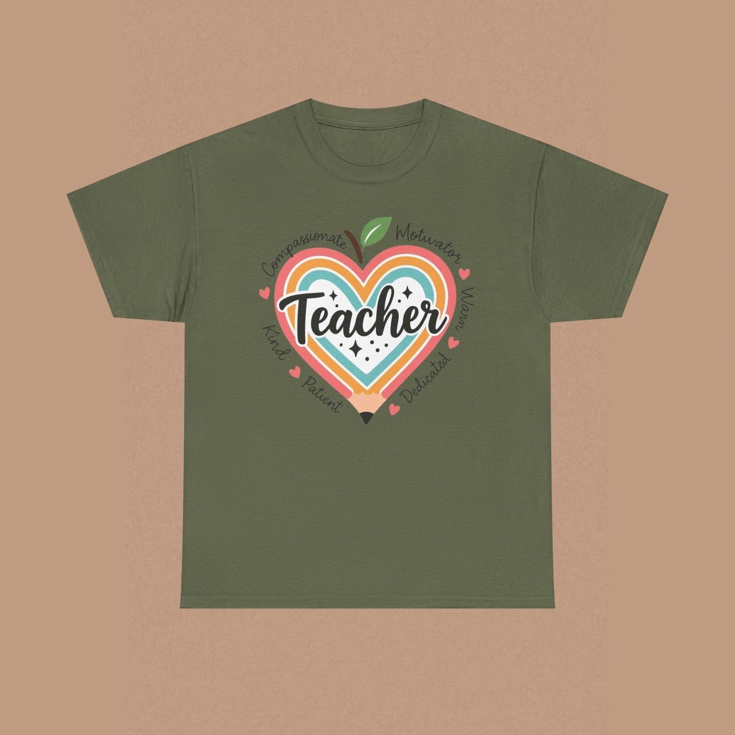 "Teacher" — Colorful Graphic T-shirt
