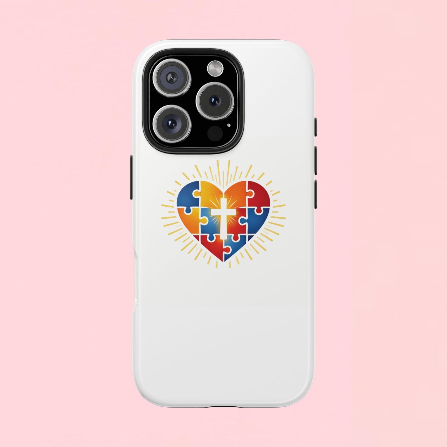 "Autism Puzzle Heart" — Tough Phone Case
