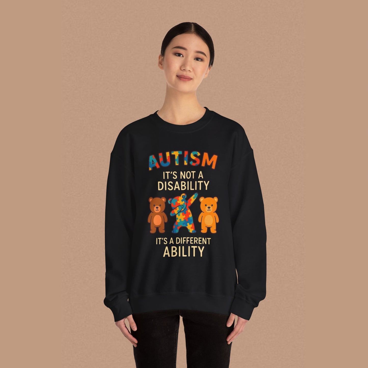 "Autism It's Not A Disability, It's A Different Ability" — Autism Awareness Sweatshirt