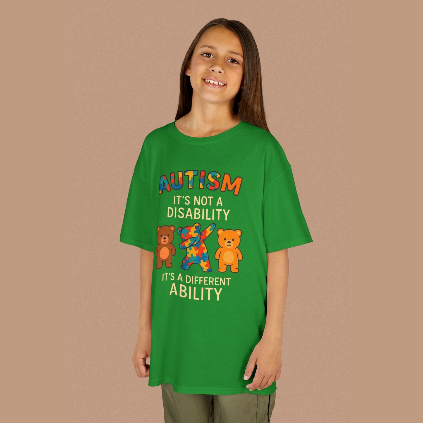 "Autism It's Not A Disability, It's A Different Ability" — Autism Awareness Kids T-Shirt