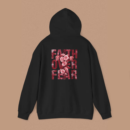 "Faith Over Fear" — Inspirational Graphic Hoodie