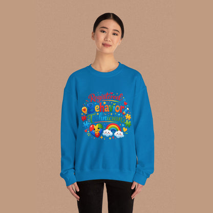 "Registered Behavior Technician" — Colorful Graphic Sweatshirt