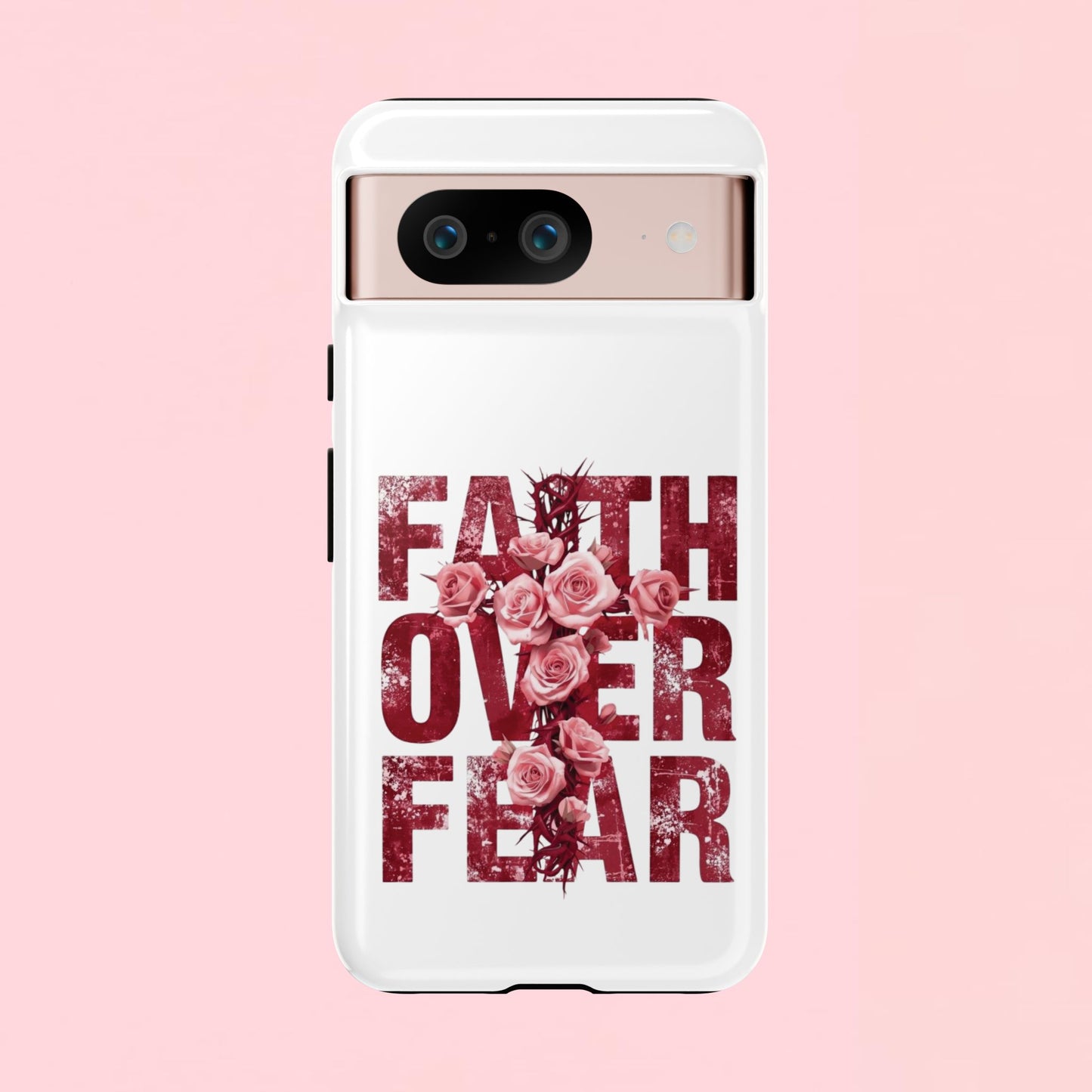 "Faith Over Fear" — Inspirational Tough Phone Case