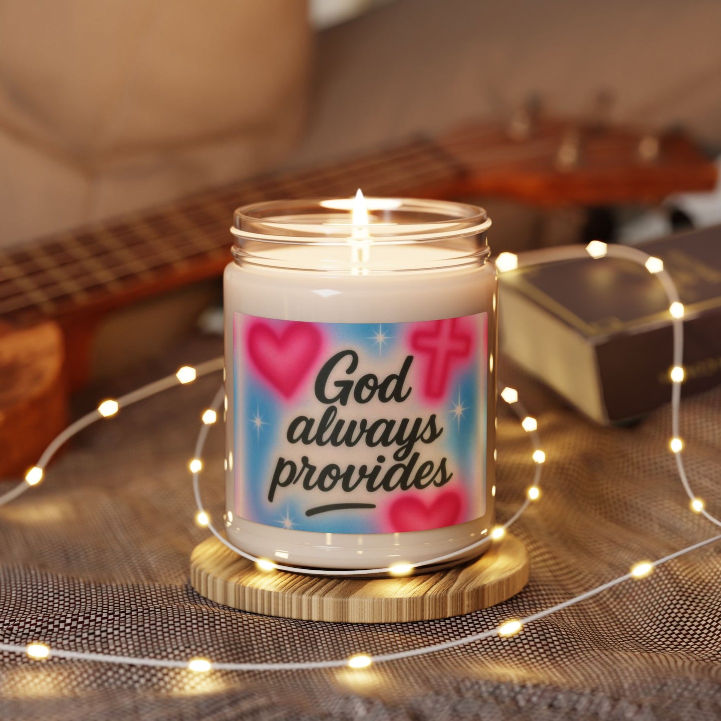"God Always Provides" — Motivational 9oz Scented Soy Candle