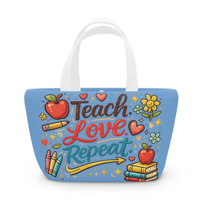 "Teach Love Repeat" — Lunch Tote