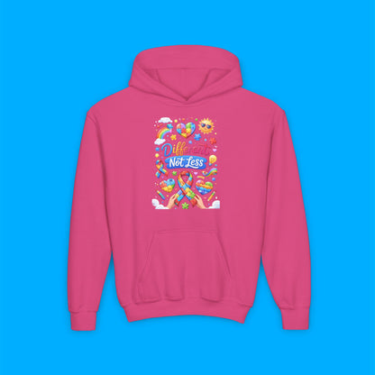 "Different Not Less" — Autism Awareness Youth Hoodie
