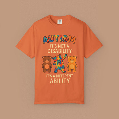 "Autism It's Not A Disability, It's A Different Ability" — Autism Awareness T-Shirt