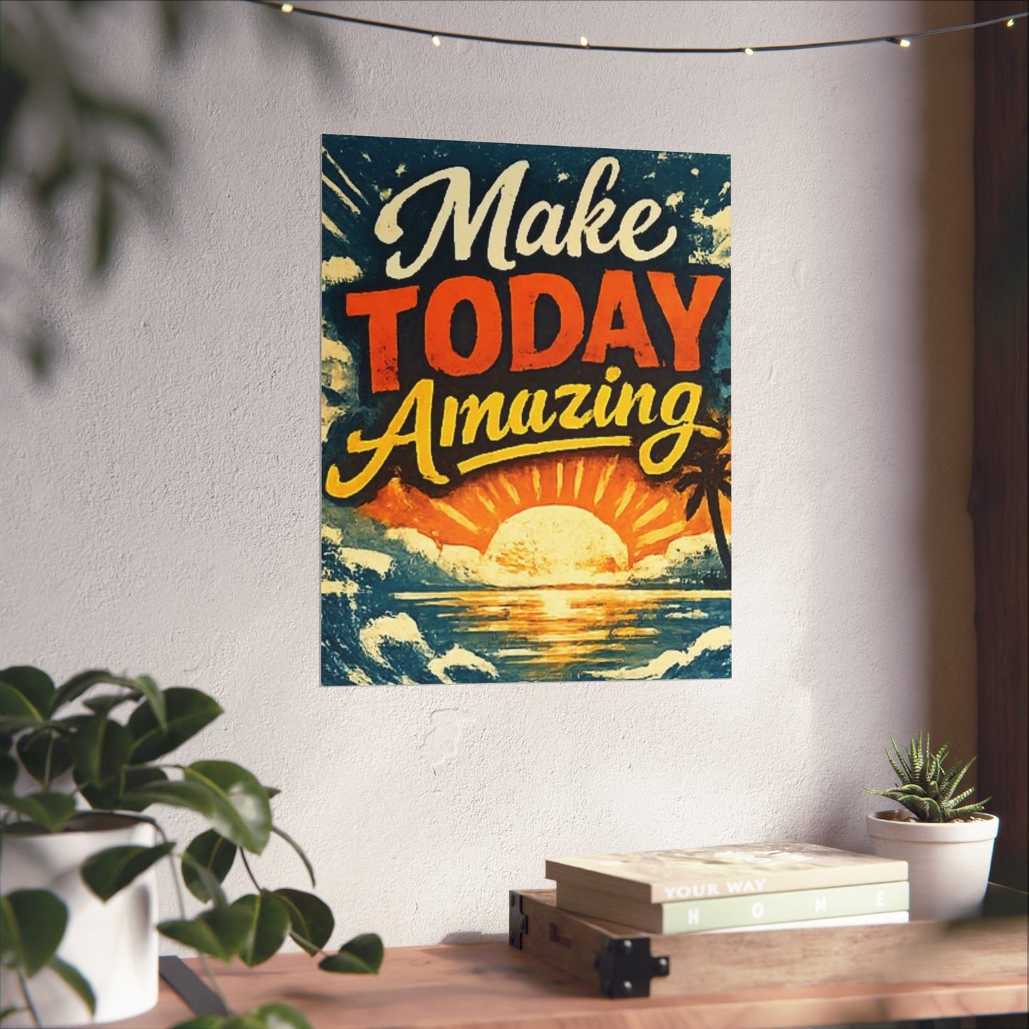 "Make Today Amazing" Matte Poster — Motivational Wall Art for Office & Home