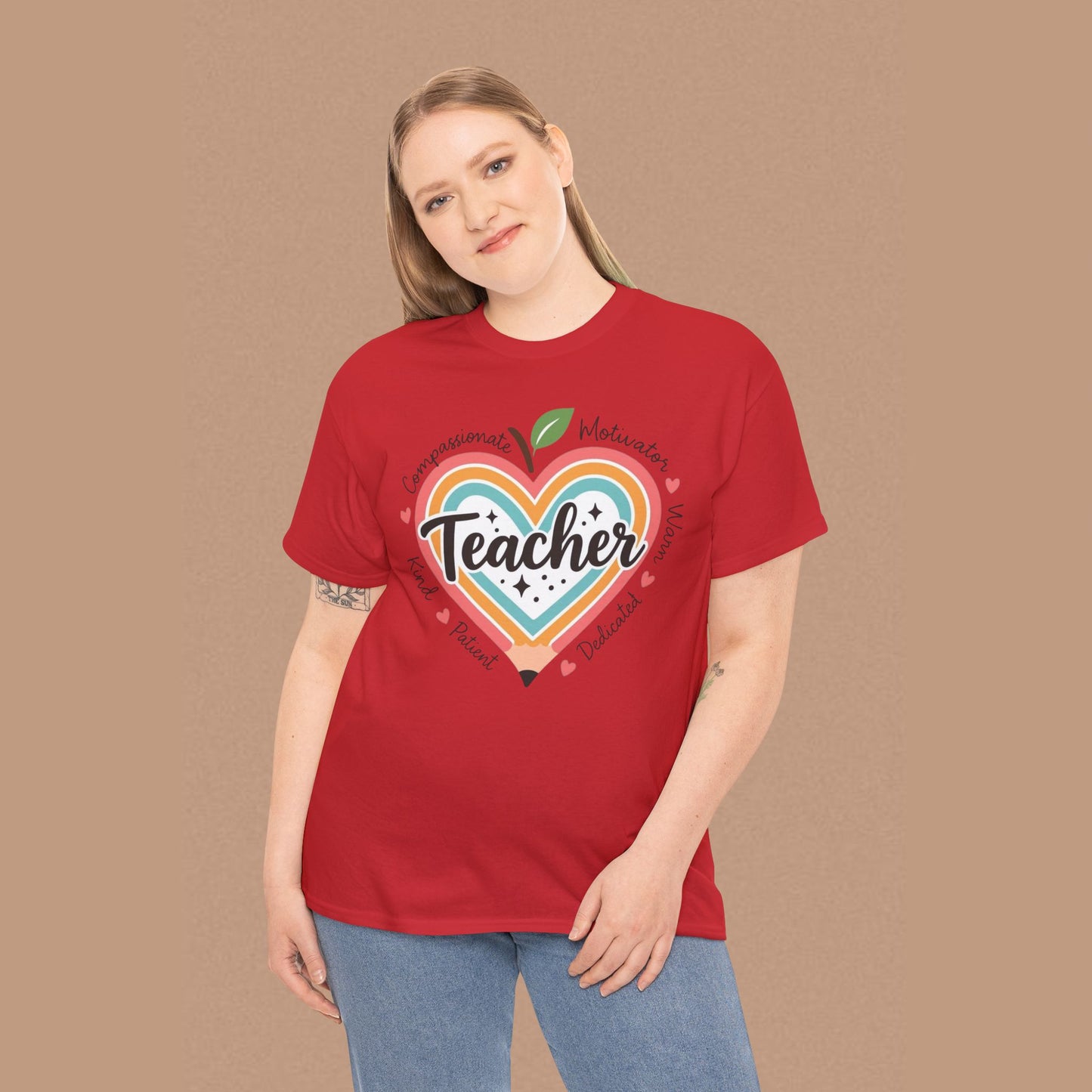 "Teacher" — Colorful Graphic T-shirt