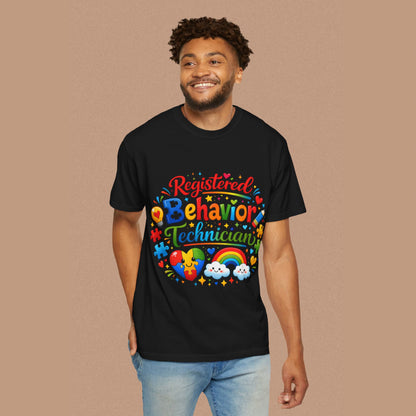 "Registered Behavior Technician" — Colorful Graphic T-Shirt
