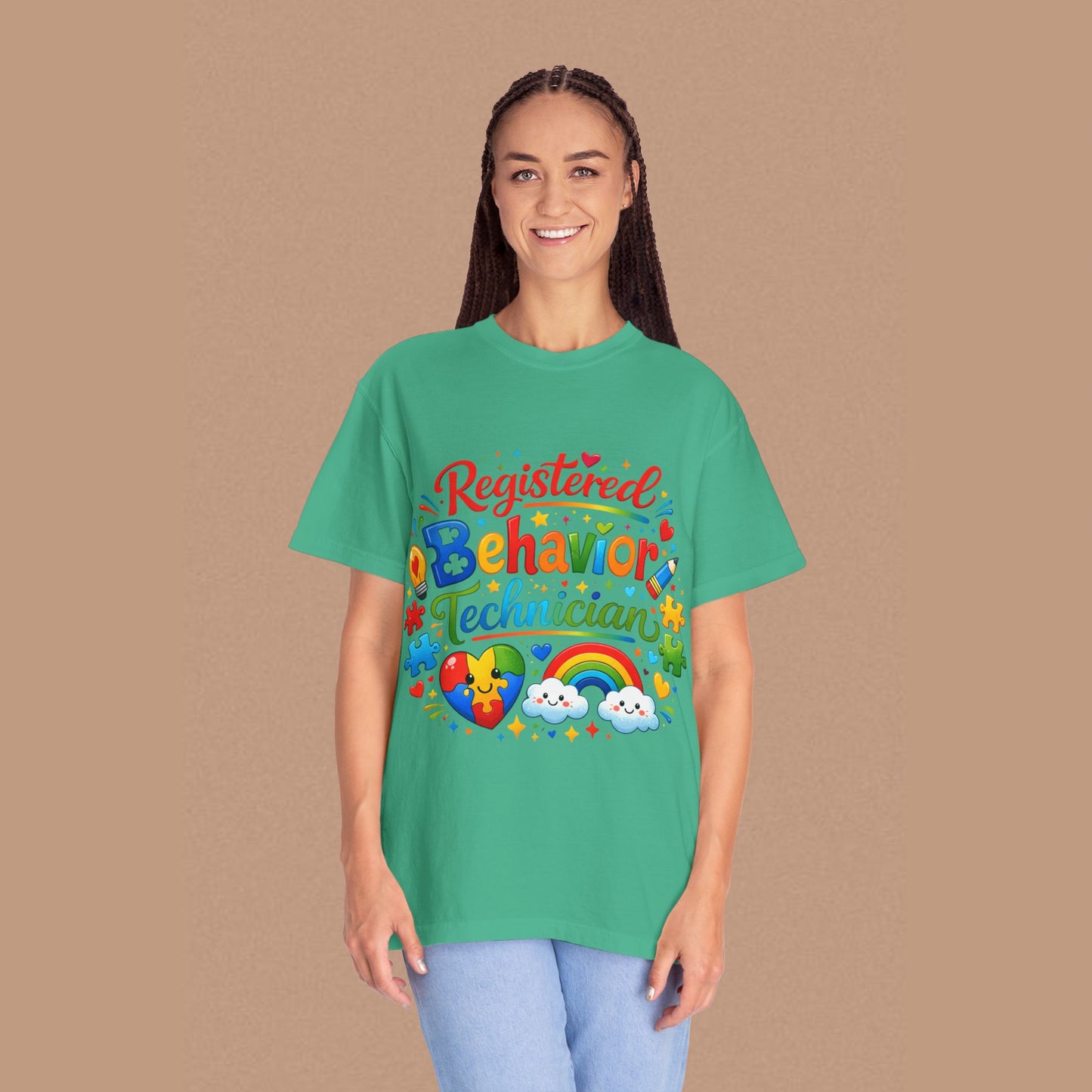 "Registered Behavior Technician" — Colorful Graphic T-Shirt