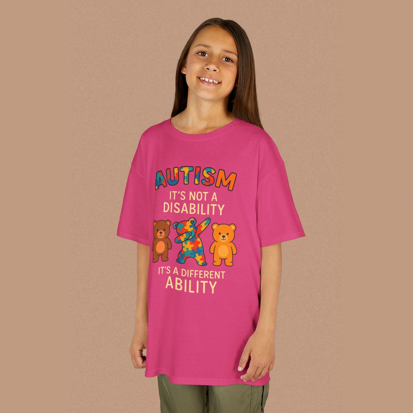 "Autism It's Not A Disability, It's A Different Ability" — Autism Awareness Kids T-Shirt