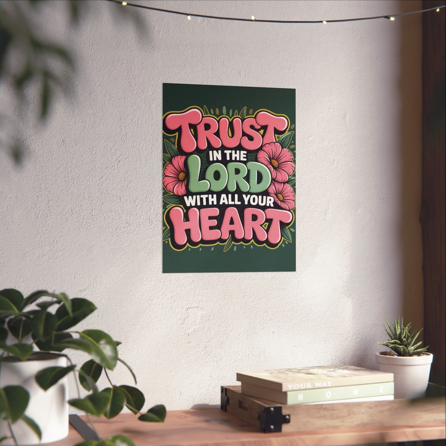 "Trust in the Lord” Matte Poster — Motivational Wall Art for Office & Home