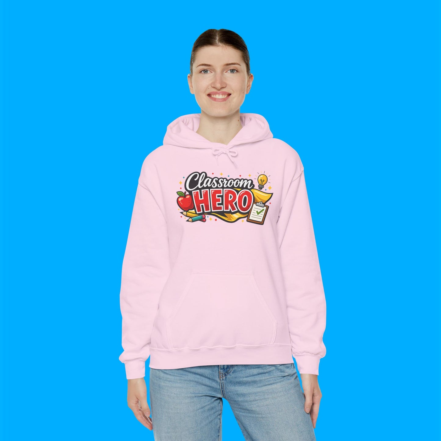 "Classroom Hero" — Graphic Hoodie