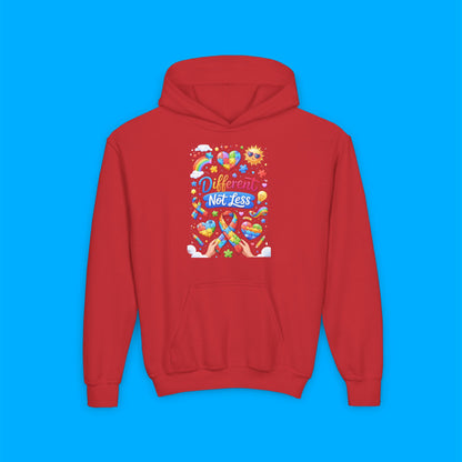 "Different Not Less" — Autism Awareness Youth Hoodie