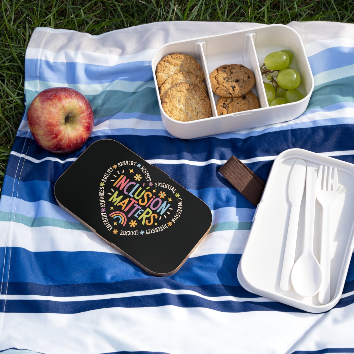 "Inclusion Matters" — Colorful Bento Lunch Box