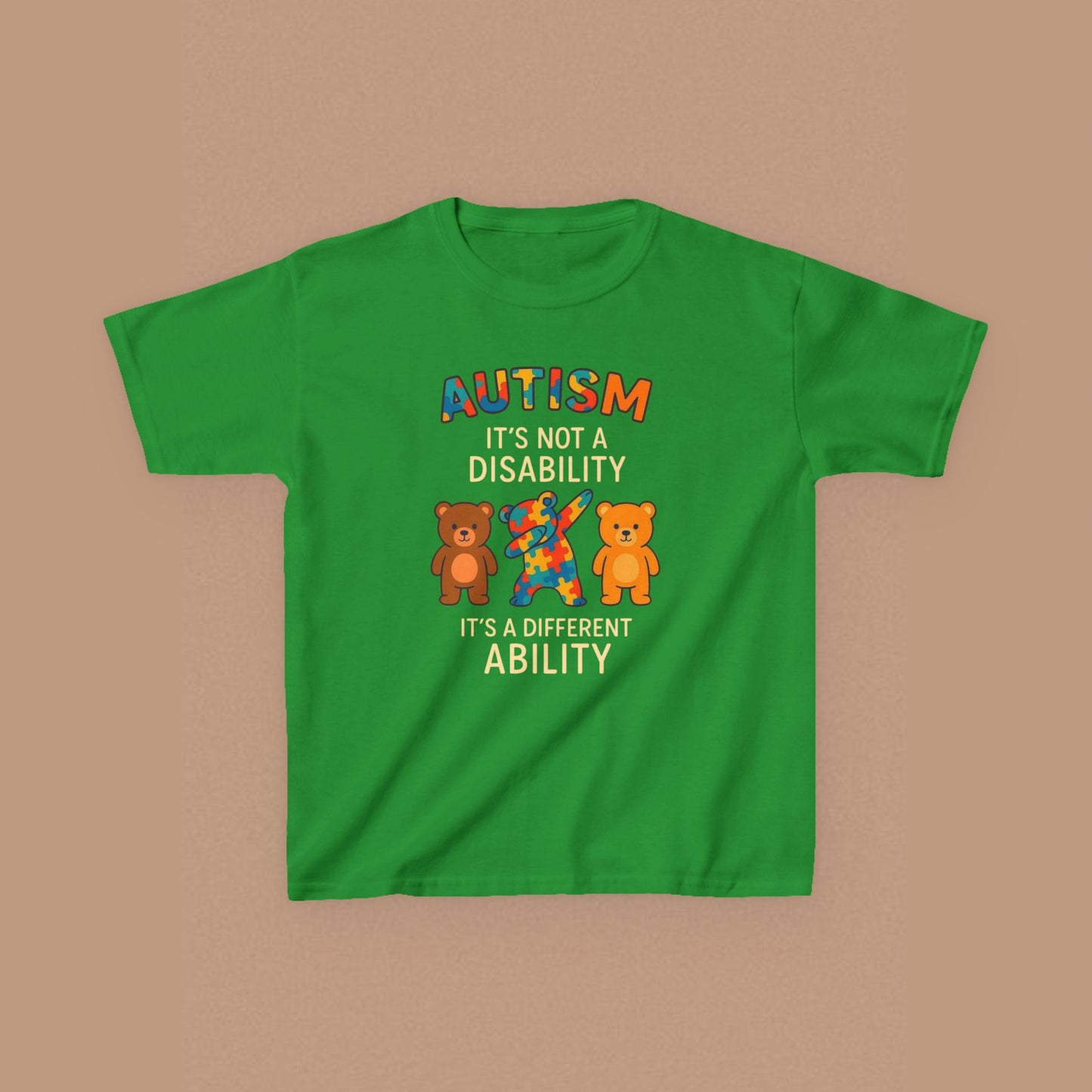"Autism It's Not A Disability, It's A Different Ability" — Autism Awareness Kids T-Shirt