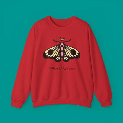 "Different Not Less" — Inspirational Graphic Sweatshirt