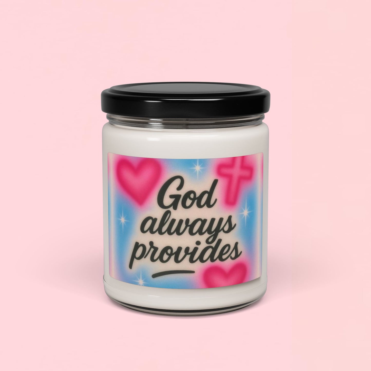 "God Always Provides" — Motivational 9oz Scented Soy Candle
