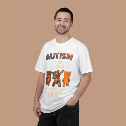 "Autism It's Not A Disability, It's A Different Ability" — Autism Awareness T-Shirt