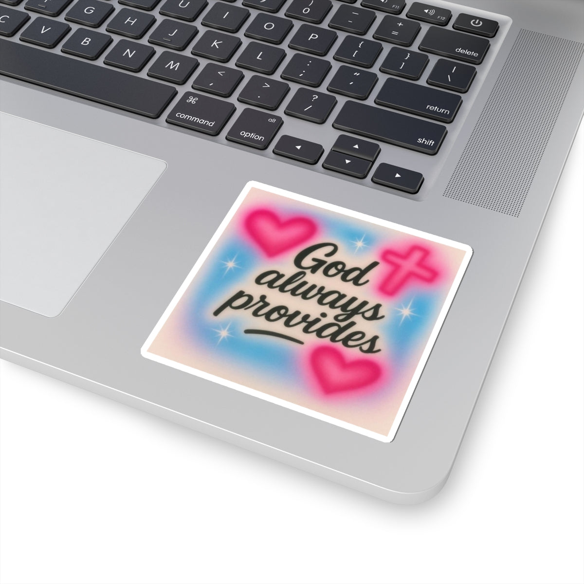 "God Always Provides" — Inspirational Kiss-Cut Sticker