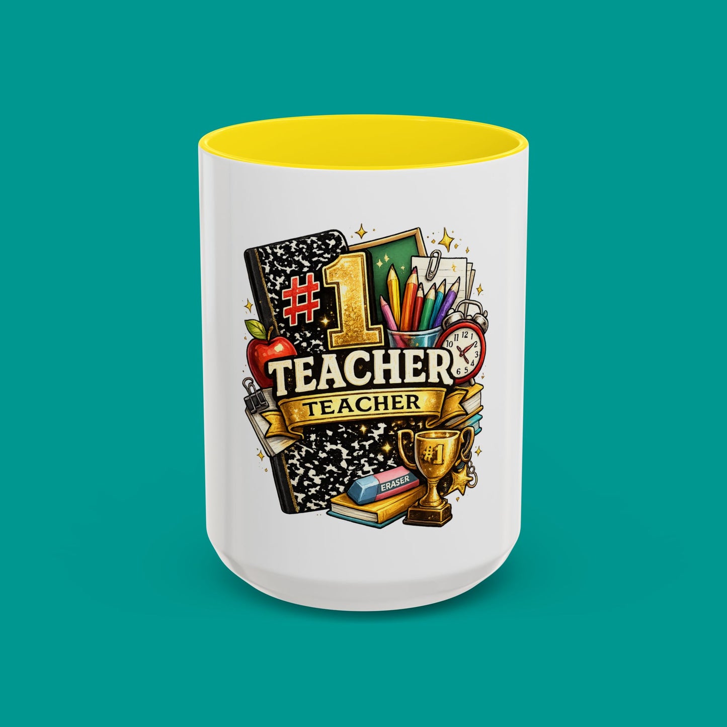 "#1 Teacher" — Coffee Mug